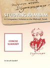 Studying Rambam. A Companion Volume to the Mishneh Torah.