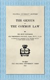 The Genius of the Common Law (1912)