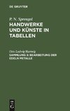 Handwerke und Künste in Tabellen, Sammlung 3, Bearbeitung der edeln Metalle