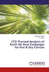 CFD Thermal Analysis of Earth Air Heat Exchanger for Hot & Dry Climate