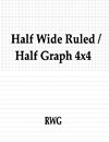 Half Wide Ruled / Half Graph 4x4