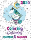 2020 Coloring Calendar Unicorns & Rainbows