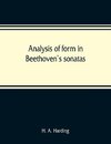 Analysis of form in Beethoven's sonatas
