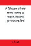 A glossary of Indian terms relating to religion, customs, government, land ; and other terms in common use