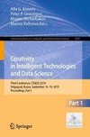 Creativity in Intelligent Technologies and Data Science