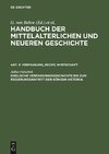 Handbuch der mittelalterlichen und neueren Geschichte, Englische Verfassungsgeschichte bis zum Regierungsantritt der Königin Victoria