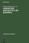 Variación sintáctica en español