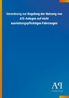 Verordnung zur Regelung der Nutzung von AIS-Anlagen auf nicht ausrüstungspflichtigen Fahrzeugen