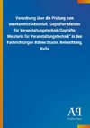 Verordnung über die Prüfung zum anerkannten Abschluß 