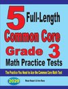 5 Full-Length Common Core Grade 3 Math Practice Tests