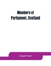 Members of Parliament, Scotland