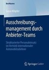 Ausschreibungsmanagement durch Anbieter-Teams