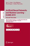 Artificial Neural Networks and Machine Learning - ICANN 2019: Text and Time Series