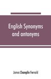 English synonyms and antonyms