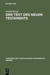 Der Text des Neuen Testaments