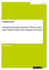 Interpretation des Gedichts 