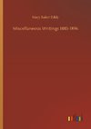 Miscellaneous Writings 1883-1896