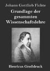 Grundlage der gesammten Wissenschaftslehre (Großdruck)