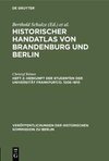 Historischer Handatlas von Brandenburg und Berlin, Heft 2, Herkunft der Studenten der Universität Frankfurt/O. 1506-1810