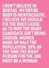 50% of the Time the Right Person for the Job Must Be a Woman