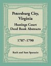 Petersburg City, Virginia Hustings Court Deed Book, 1787-1790