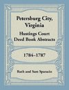 Petersburg City, Virginia Hustings Court Deed Book, 1784-1787