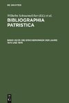 Bibliographia Patristica, Band 20/21, Die Erscheinungen der Jahre 1975 und 1976