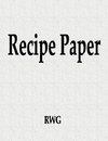 Recipe Paper