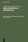 Bibliographia Patristica, Band 24/25, Die Erscheinungen der Jahre 1979 und 1980