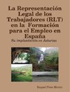 La Representación Legal de los Trabajadores (RLT) en la  Formación para el Empleo en España