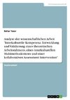 Analyse der wissenschaftlichen Arbeit 