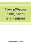 Town of Weston. Births, deaths and marriages, 1707-1850. 1703-Gravestones-1900. Church records, 1709-1825