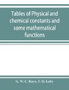 Tables of physical and chemical constants and some mathematical functions