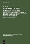 Grammatik der Kinga-Sprache (Deutsch-Ostafrika, Nyassagebiet)