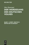 Der Werdegang des deutschen Volkes, Band 1, Urzeit. Deutsch-römische Kaiserzeit