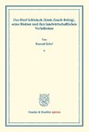 Das Dorf Schlalach (Kreis Zauch-Belzig), seine Büdner und ihre landwirtschaftlichen Verhältnisse.