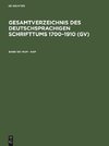 Gesamtverzeichnis des deutschsprachigen Schrifttums 1700-1910 (GV), Band 101, Mum - Nap