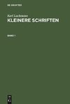 Kleinere Schriften, Band 1