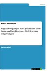 Augenbewegungen von Dyslexikern beim Lesen und Implikationen für E-learning Umgebungen