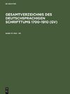 Gesamtverzeichnis des deutschsprachigen Schrifttums 1700-1910 (GV), Band 111, Pov - Pr