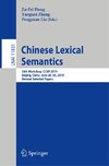 Chinese Lexical Semantics