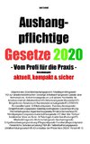 Aushangpflichtige Gesetze 2020 Gesamtausgabe