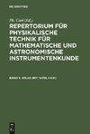 Repertorium für physikalische Technik für mathematische und astronomische Instrumentenkunde, Band 5, ATLAS (mit Tafel I-XXI)