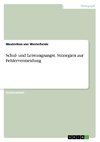 Schul- und Leistungsangst. Strategien zur Fehlervermeidung