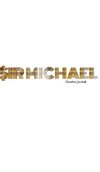 Gold graphic  sir Michael  branded  Blank page  Creative Note journal