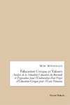 Éducation Civique et ValeursAnalyse de la Situation Éducative du Burundiet Proposition pour l'Élaboration d'un Projet d'Éducation Civique pour l'École Primaire