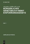 Bürgerliches Gesetzbuch nebst Einführungsgesetz