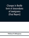 Changes in bodily form of descendants of immigrants. (Final report)