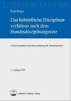 Das behördliche Disziplinarverfahren nach dem Bundesdisziplinargesetz