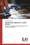 Esame della superficie a colori ad olio